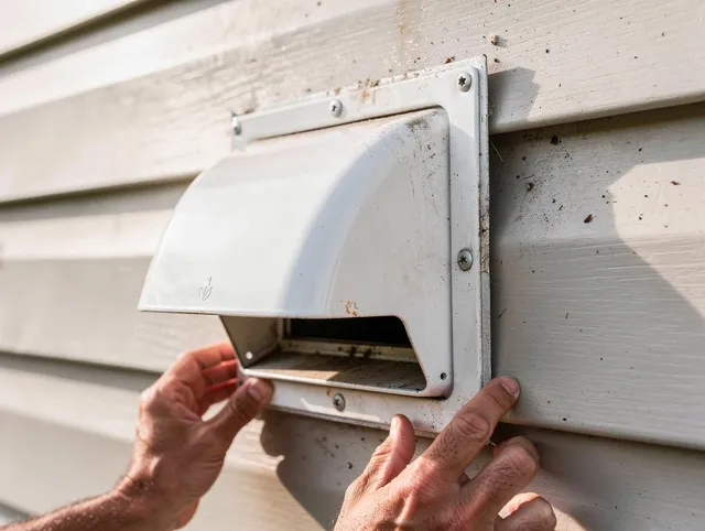 Suffield Dryer Vent Cleaning technician delivering thorough residential dryer vent cleaning service in Suffield